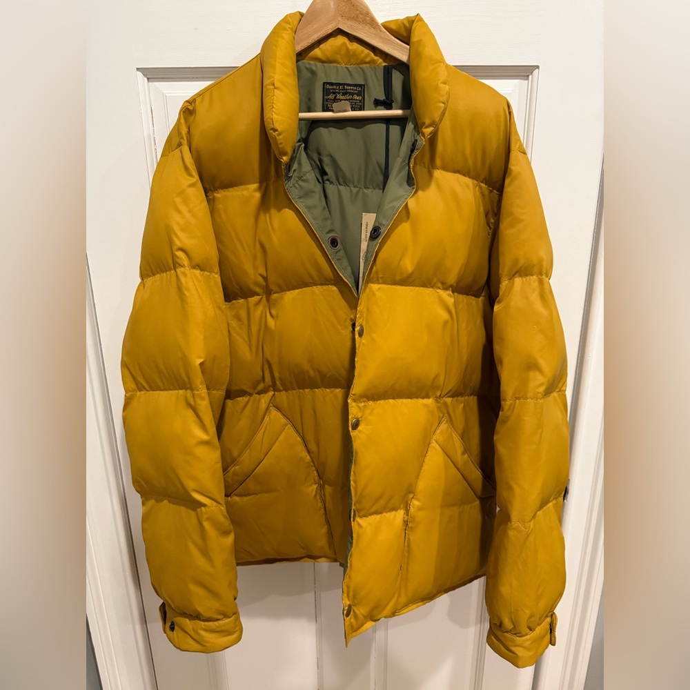 Ralph Lauren Double RL Yellow Puffer Jacket